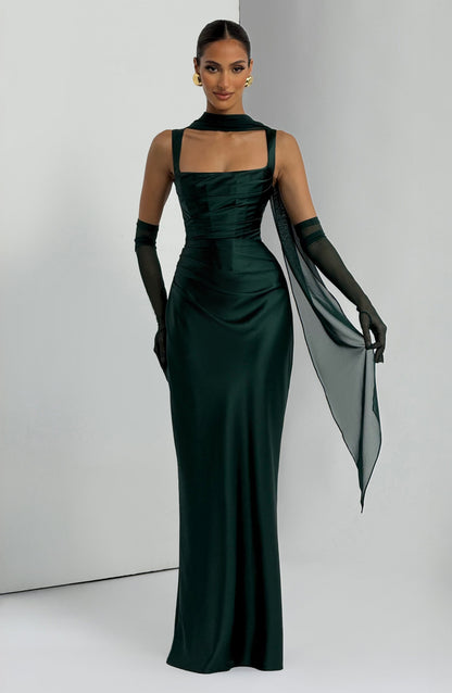 Emerald Calanthe Sequin Maxi Dress