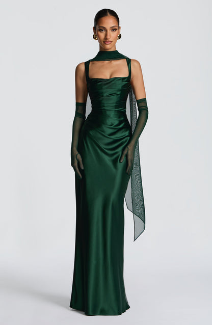 Emerald Calanthe Sequin Maxi Dress