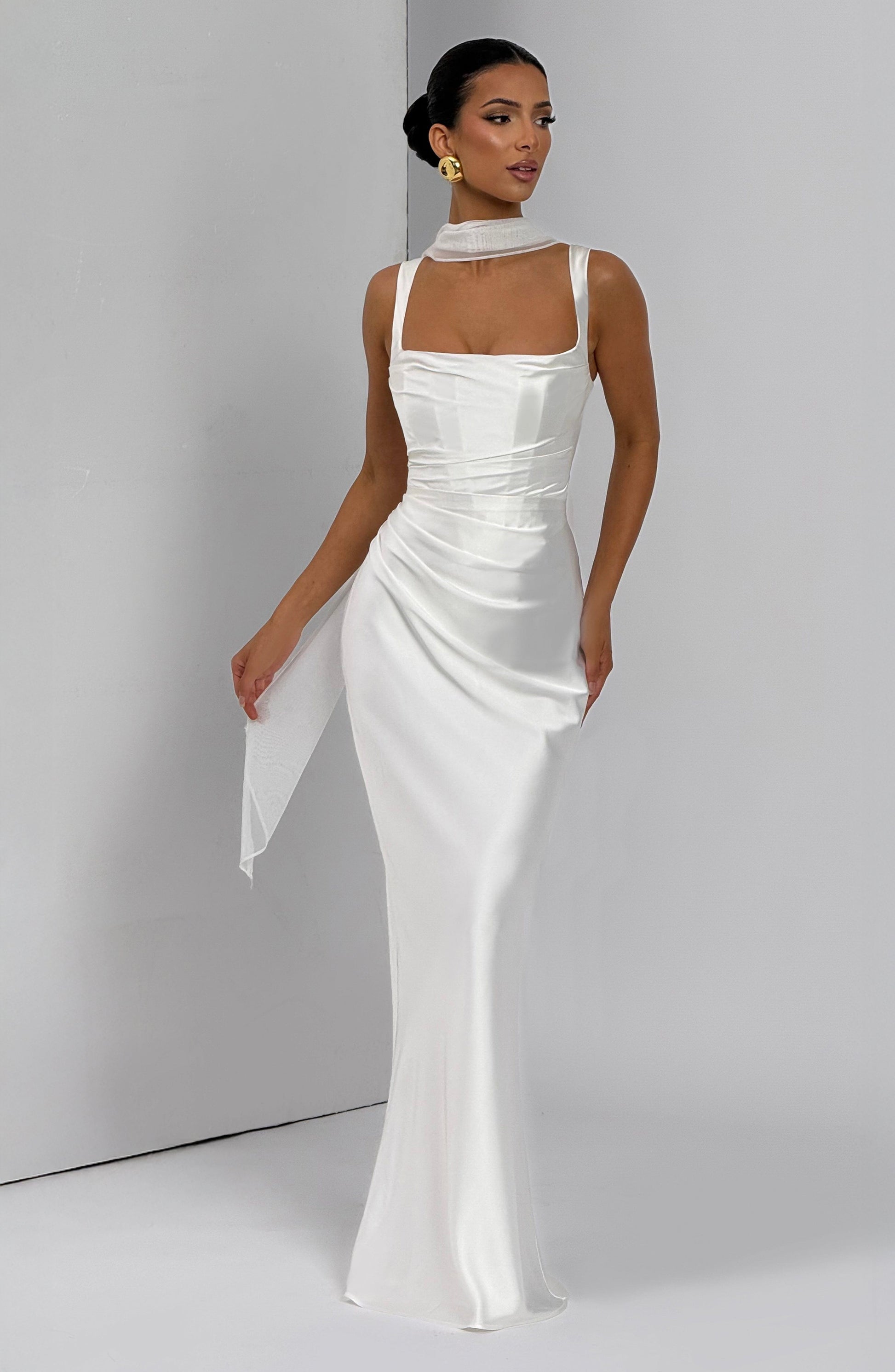 Ivory Calanthe Sparkle Maxi Dress