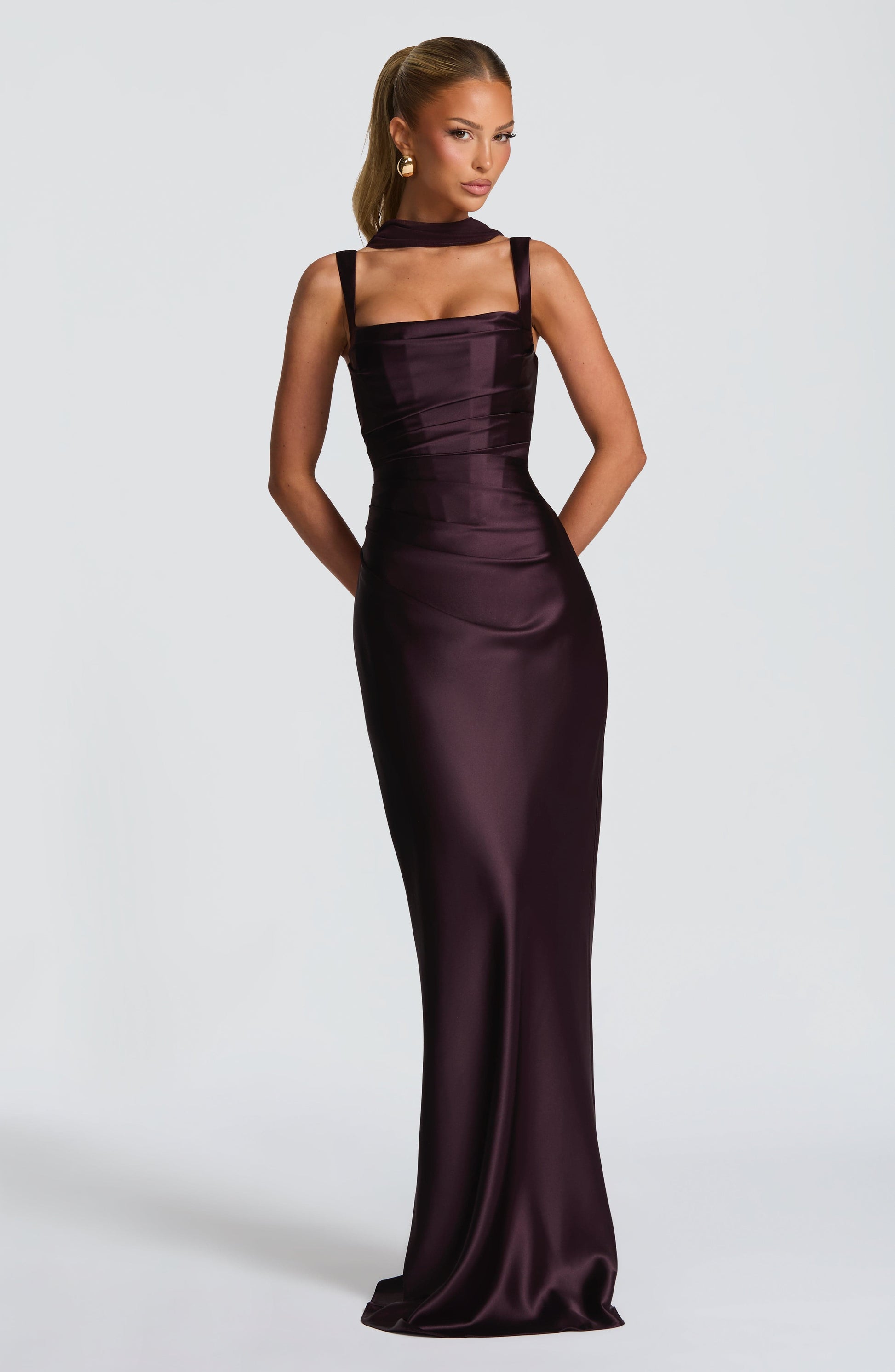 SABINE Maxi Dress - Plum