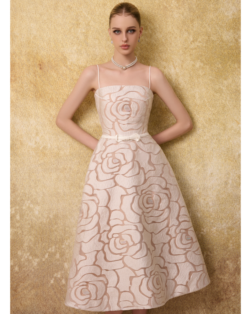 White Margot Crepe Maxi Dress
