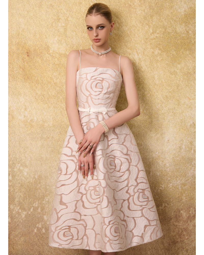 White Margot Crepe Maxi Dress