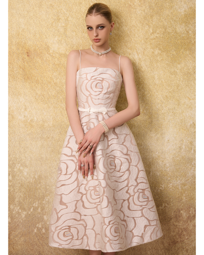 White Margot Crepe Maxi Dress