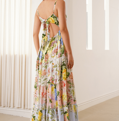LOVE SPIRIT MIX Calypso Silk Charmeuse Dress