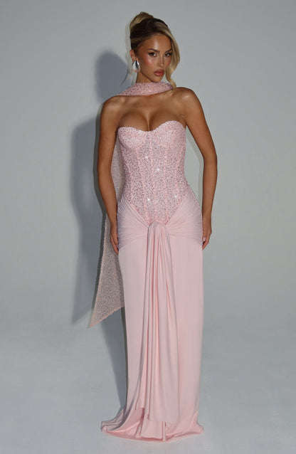 Blush Carina Plum Maxi Dress
