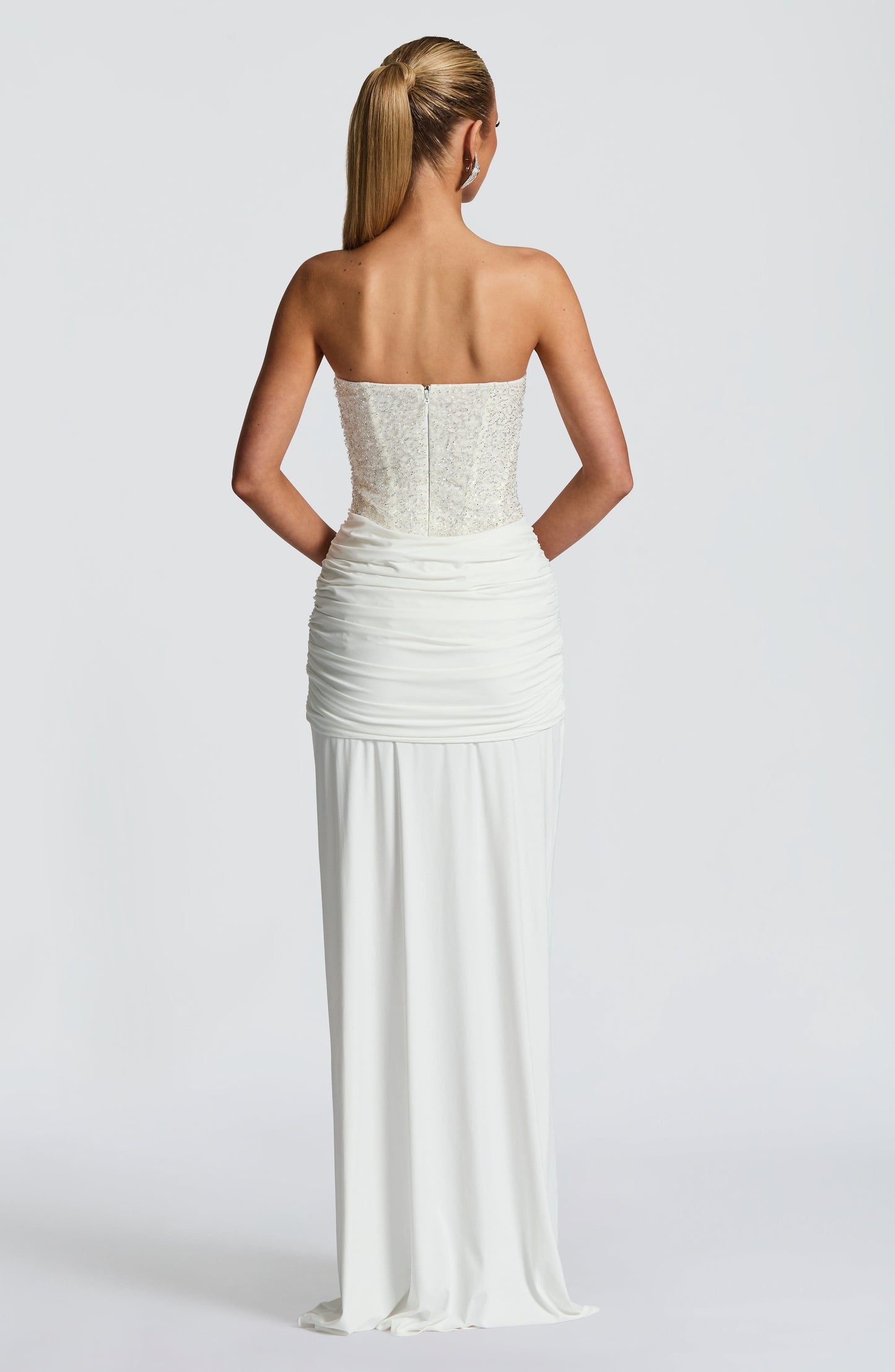 Ivory Carina Plum Maxi Dress
