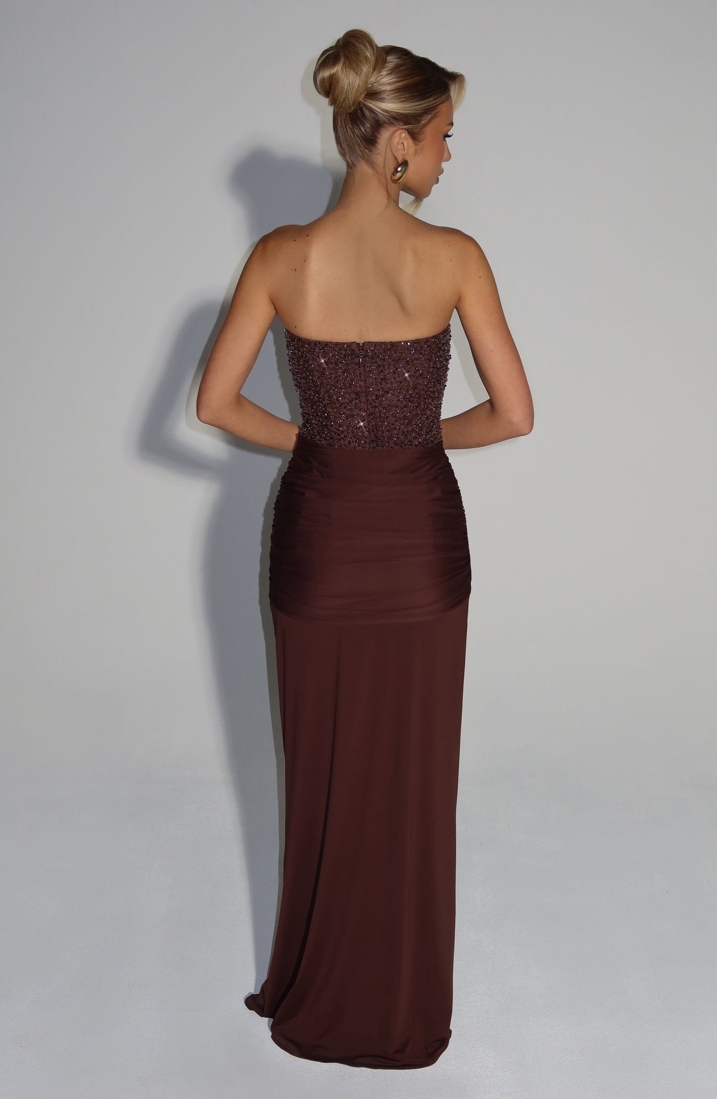 Plum Brown Carina Plum Maxi Dress