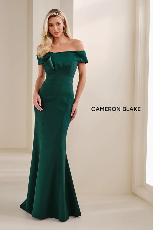 Evergreen Vivienne Mermaid Evening Dress in Eggplant