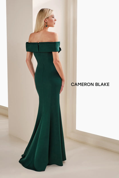 Evergreen Vivienne Mermaid Evening Dress in Eggplant