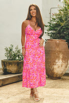 Isabella Palm Maxi Dress