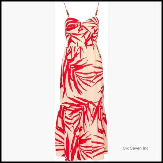 Delphine Printed Midi Dress