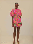 Alessandra Floral Belted Mini Dress