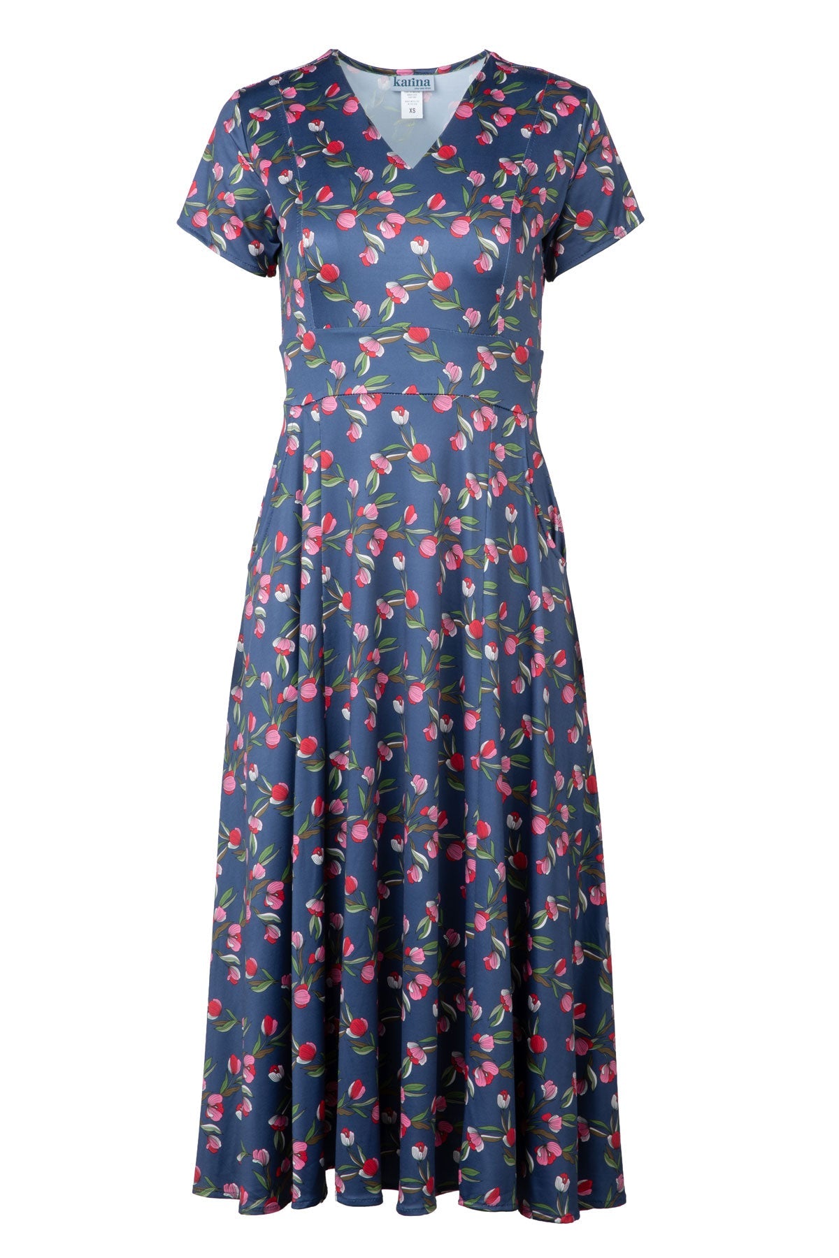 Pop of Pretty [FINAL SALE] Cecelia Crimson Midi Dress