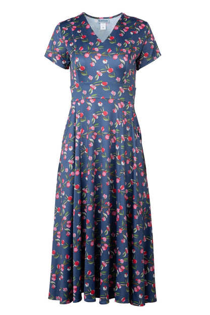 Pop of Pretty [FINAL SALE] Cecelia Crimson Midi Dress