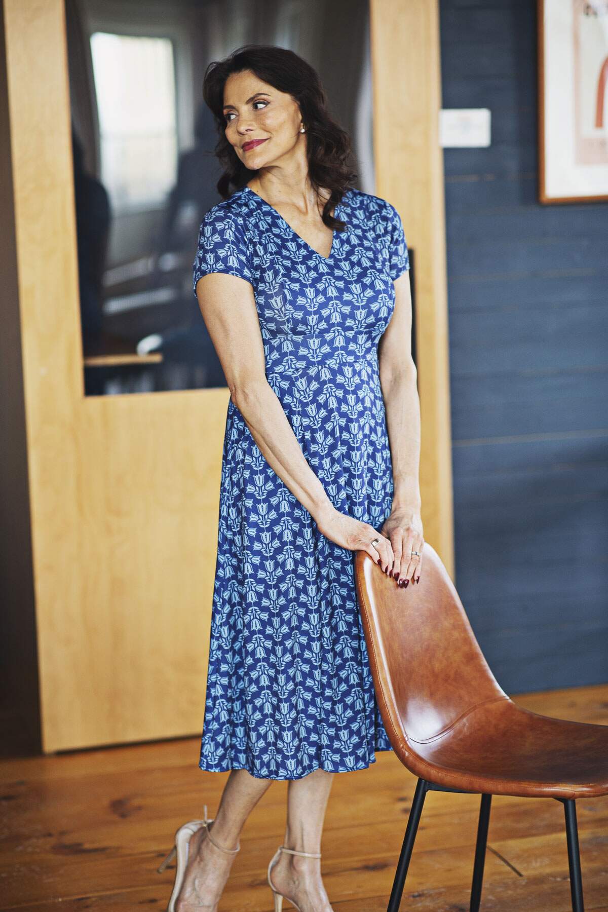 Folk Tulip Cecelia Crimson Midi Dress