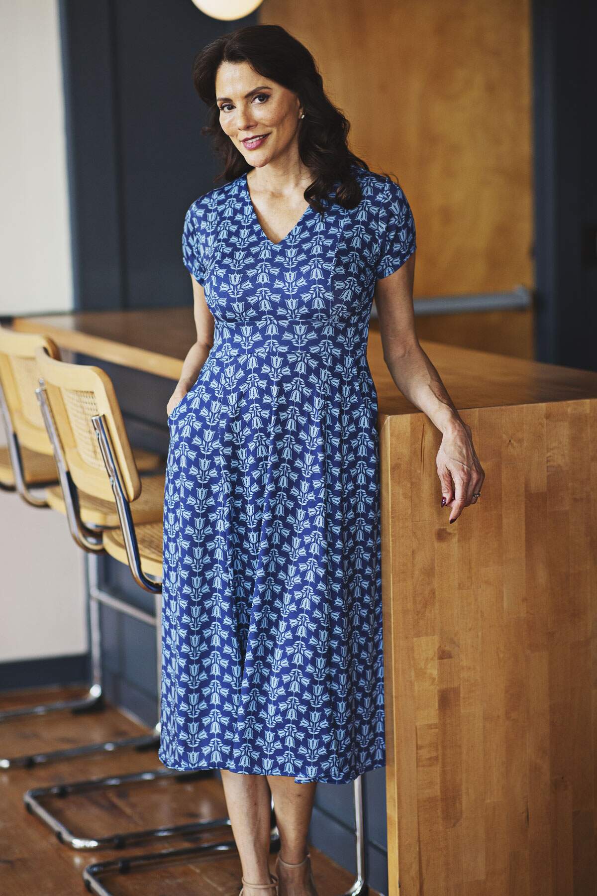 Folk Tulip Cecelia Crimson Midi Dress