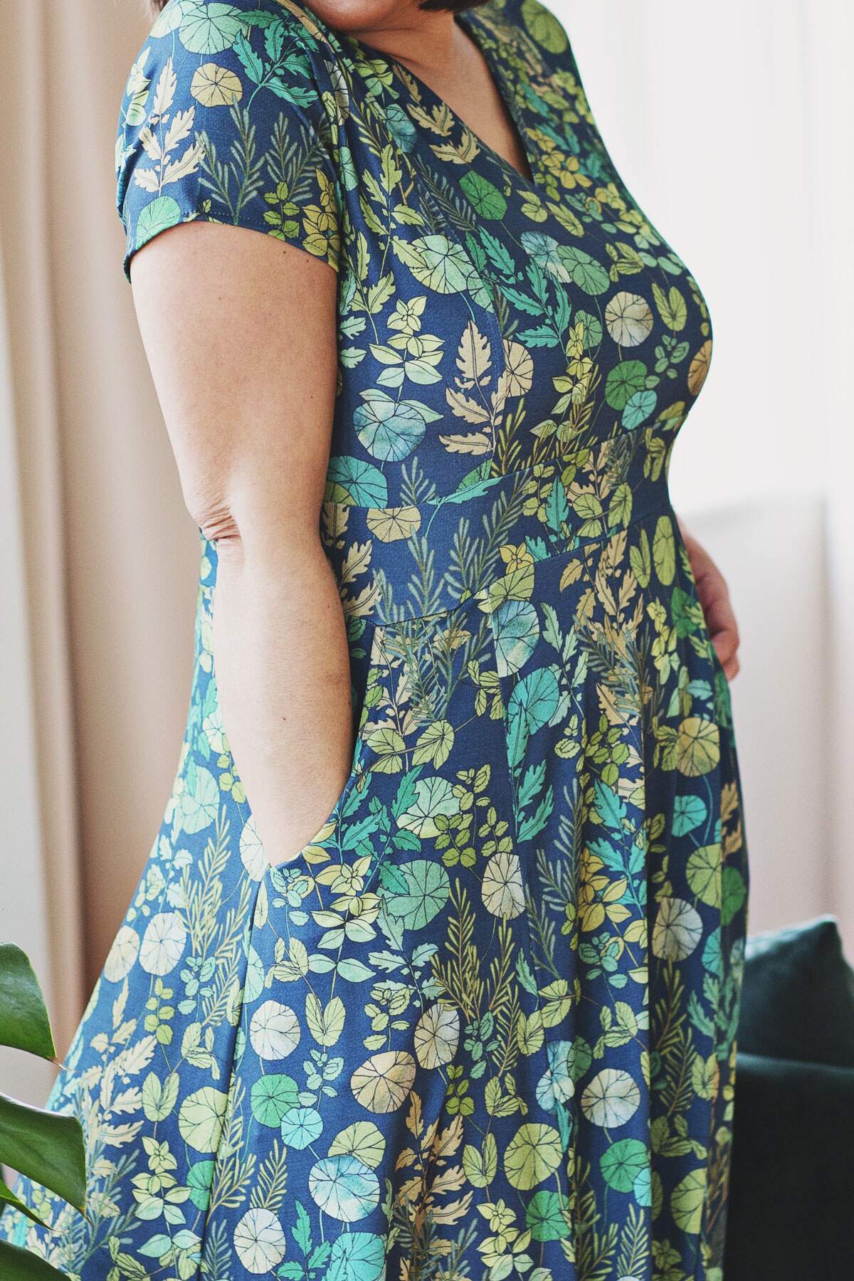 Growing A Garden Cecelia Crimson Midi Dress