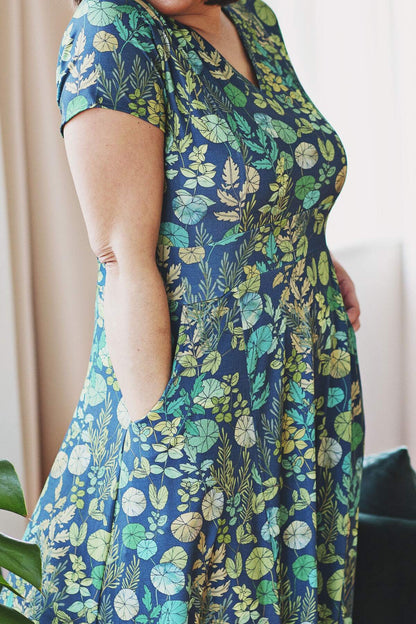 Growing A Garden Cecelia Crimson Midi Dress