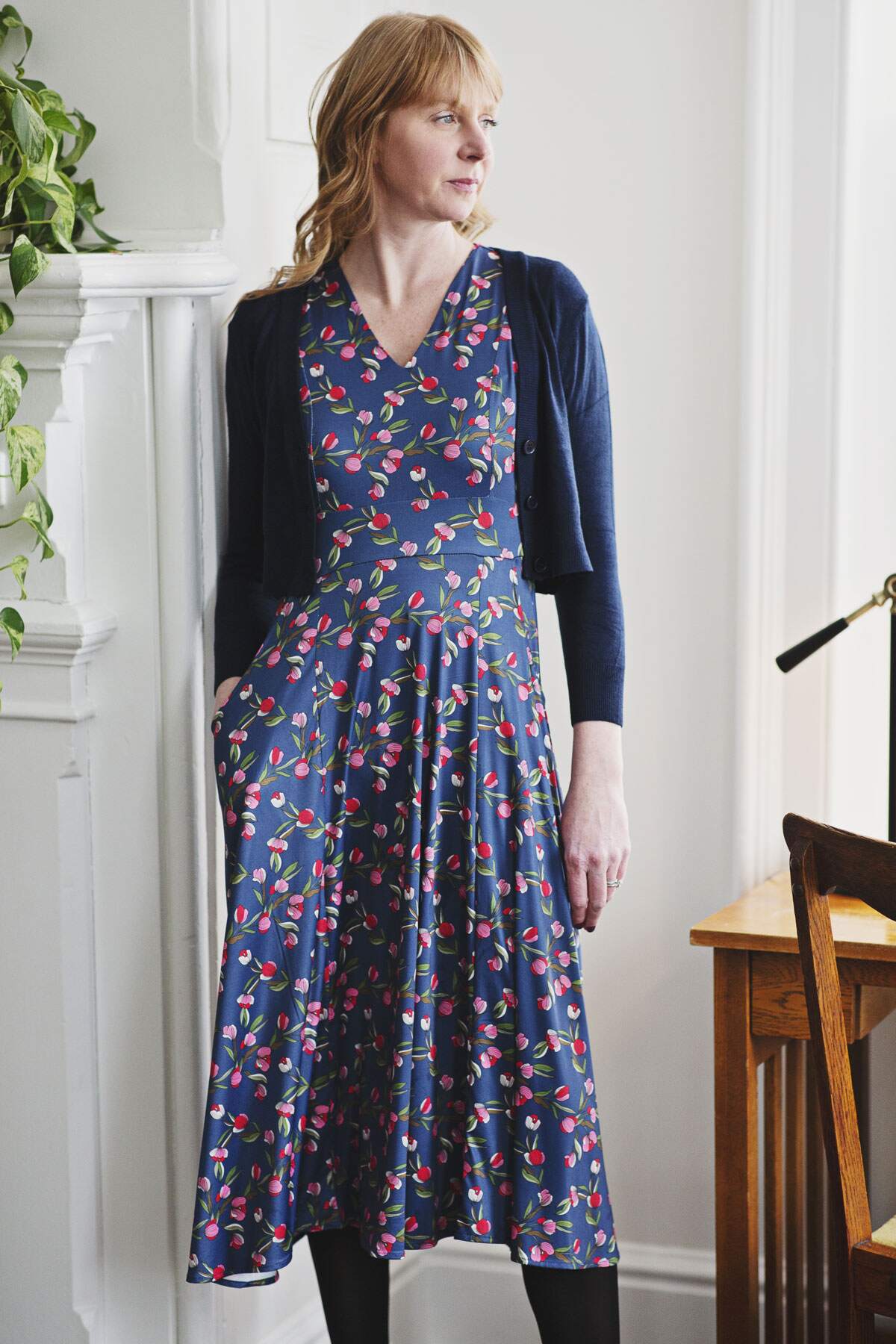 Pop of Pretty [FINAL SALE] Cecelia Crimson Midi Dress