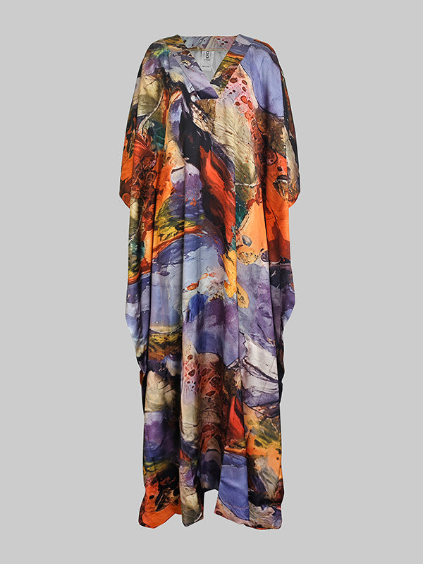 Neck Maxi Dresses Isadora Gauze Maxi Dress