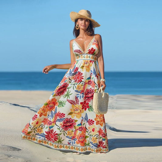 Margot Floral Print Maxi Dress