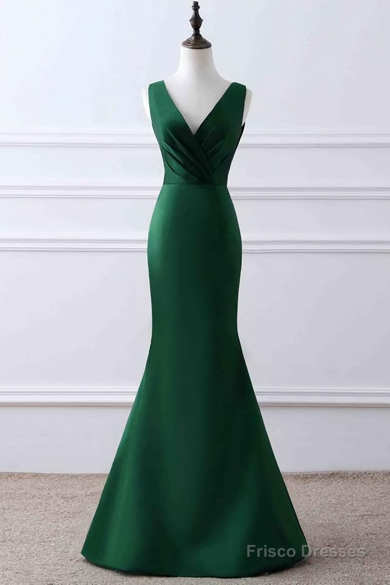 Picture Color Vivienne Matte Satin Mermaid Dress