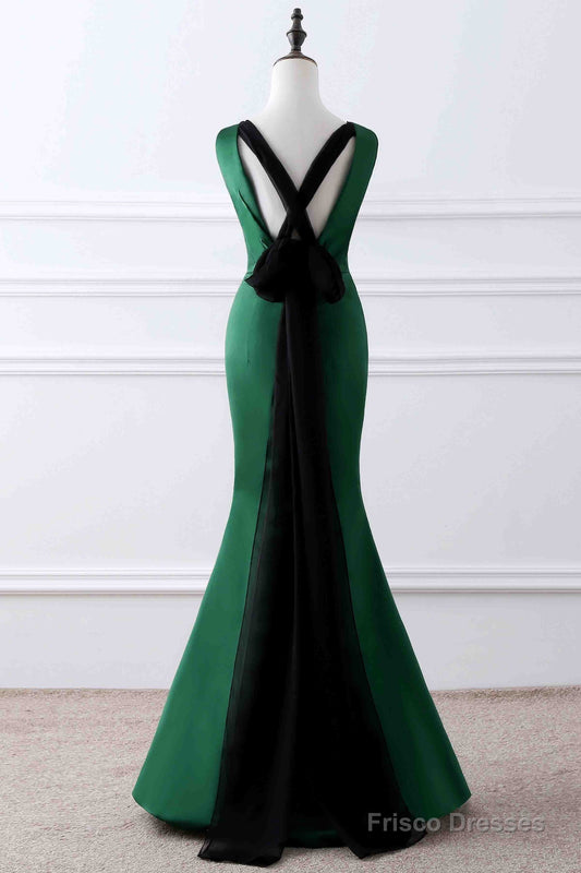 Picture Color Vivienne Matte Satin Mermaid Dress