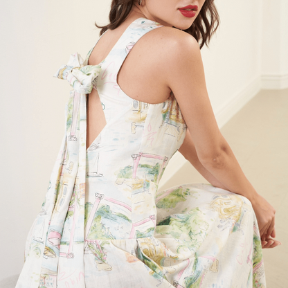 ITALIAN HOLIDAY Eleanor Jacquard Chateau Dress