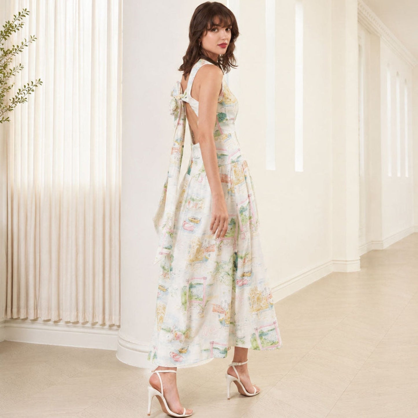 ITALIAN HOLIDAY Eleanor Jacquard Chateau Dress