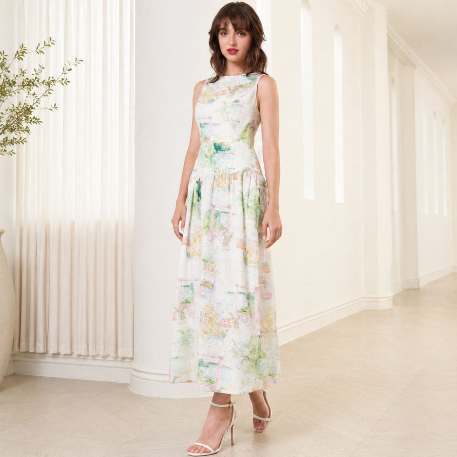 ITALIAN HOLIDAY Eleanor Jacquard Chateau Dress