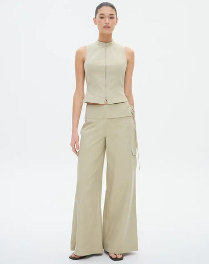 Low Rise Tie Cargo Pant