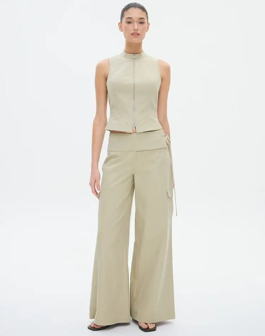 Low Rise Tie Cargo Pant