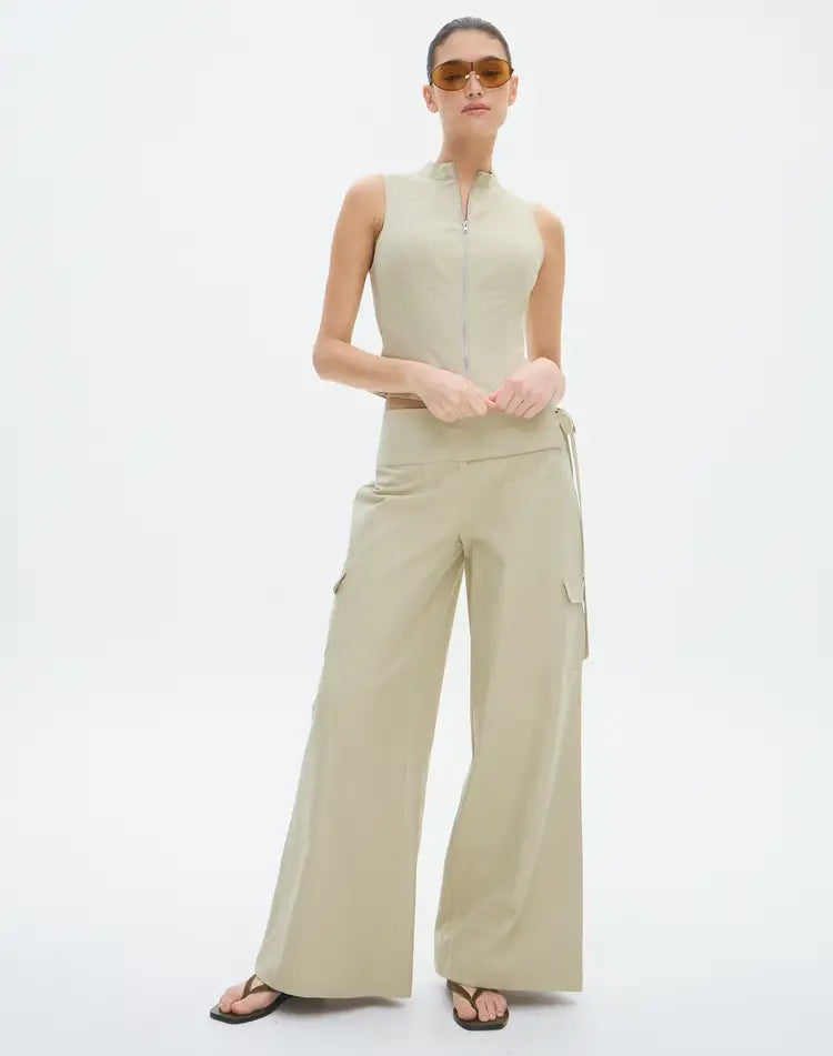 Low Rise Tie Cargo Pant