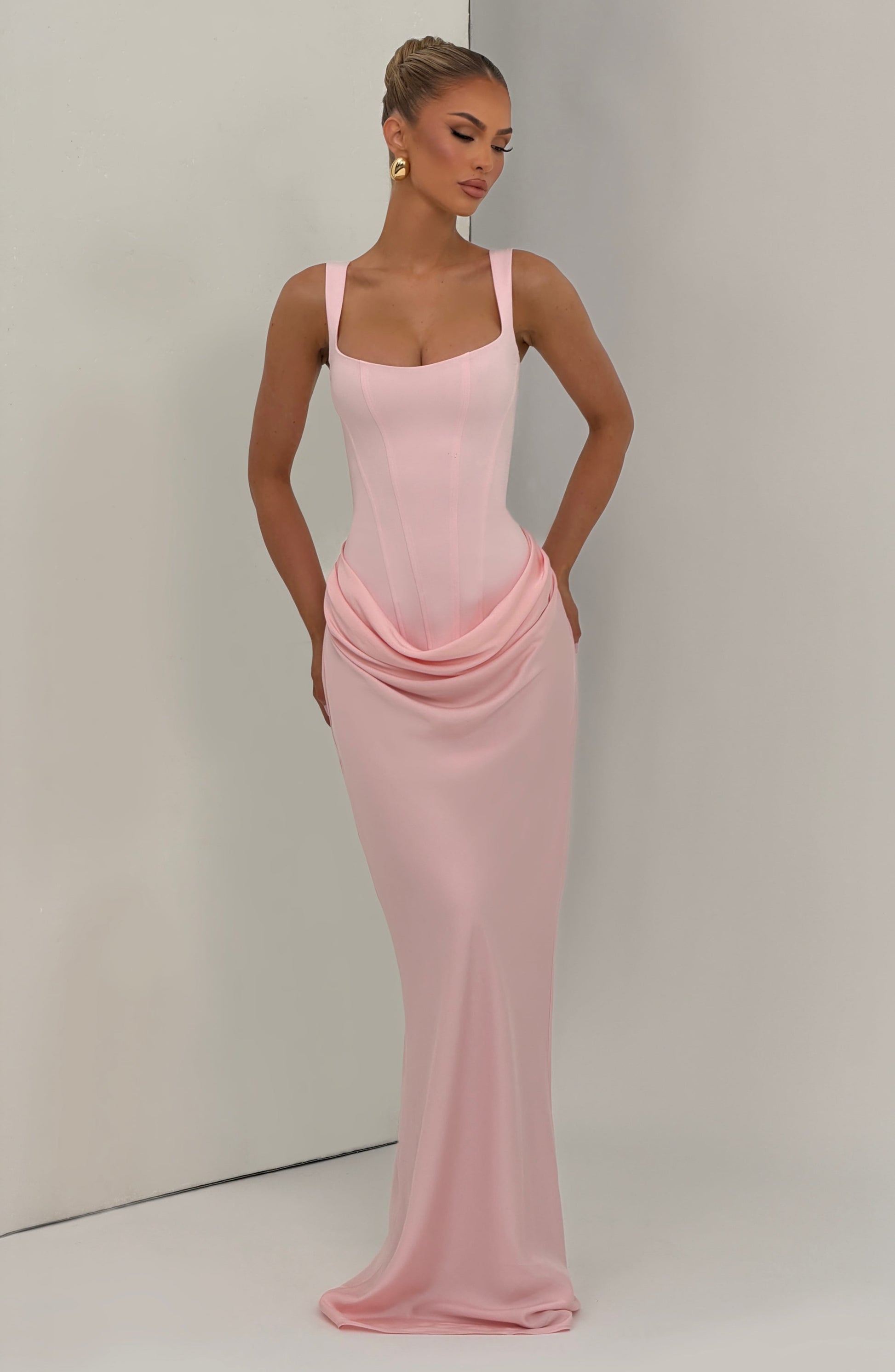 Blush Cornelia Burgundy Maxi Dress