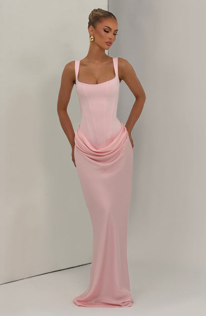 Blush Cornelia Burgundy Maxi Dress