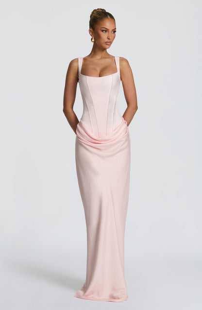 Blush Cornelia Burgundy Maxi Dress