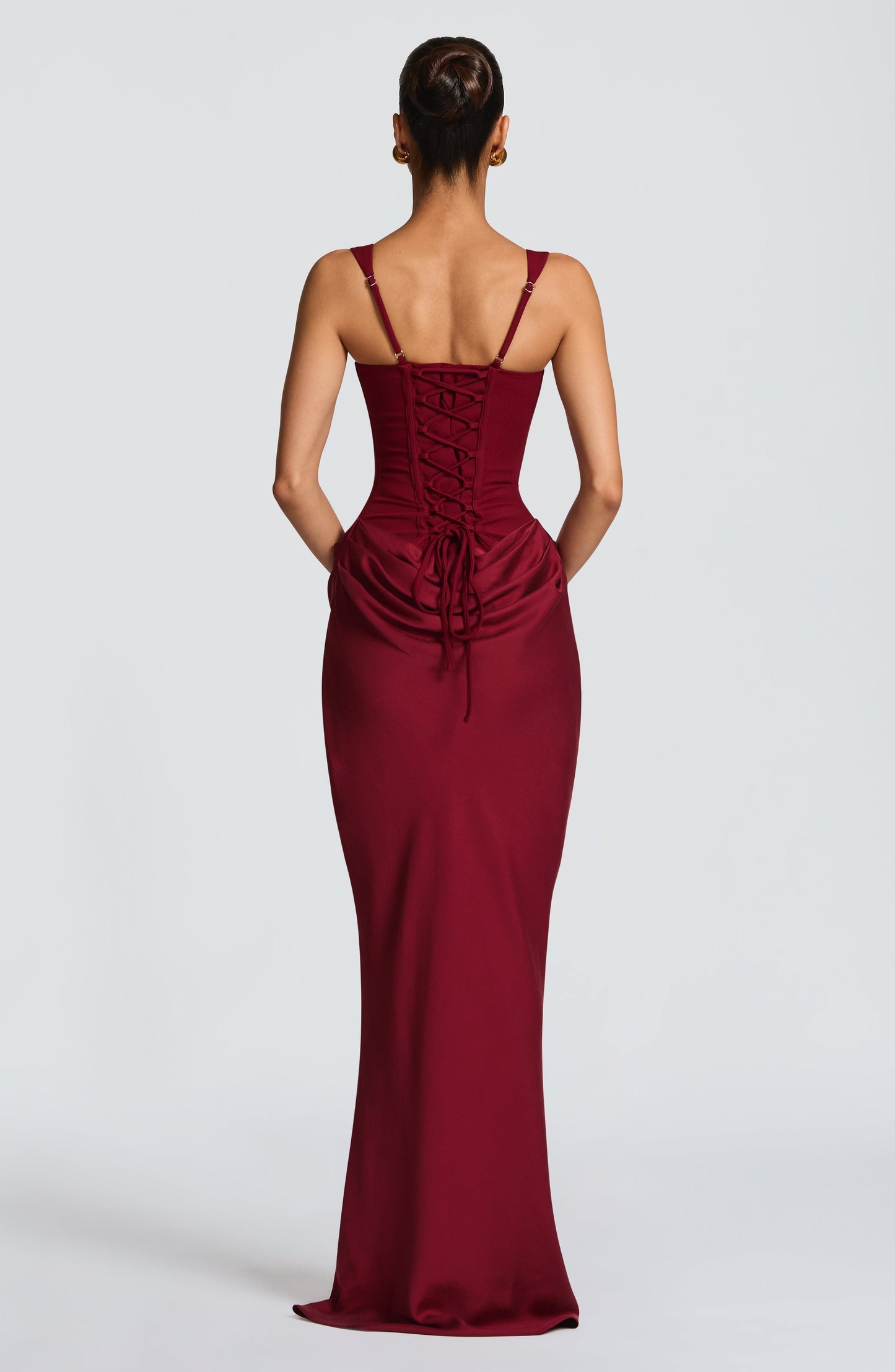 Burgundy Cornelia Burgundy Maxi Dress