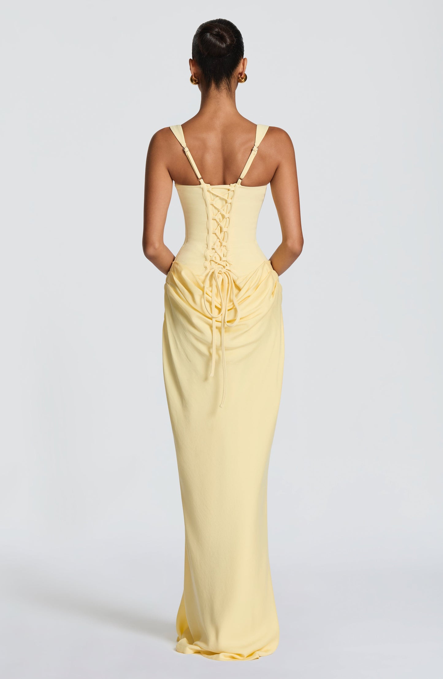 Lemon Cornelia Burgundy Maxi Dress