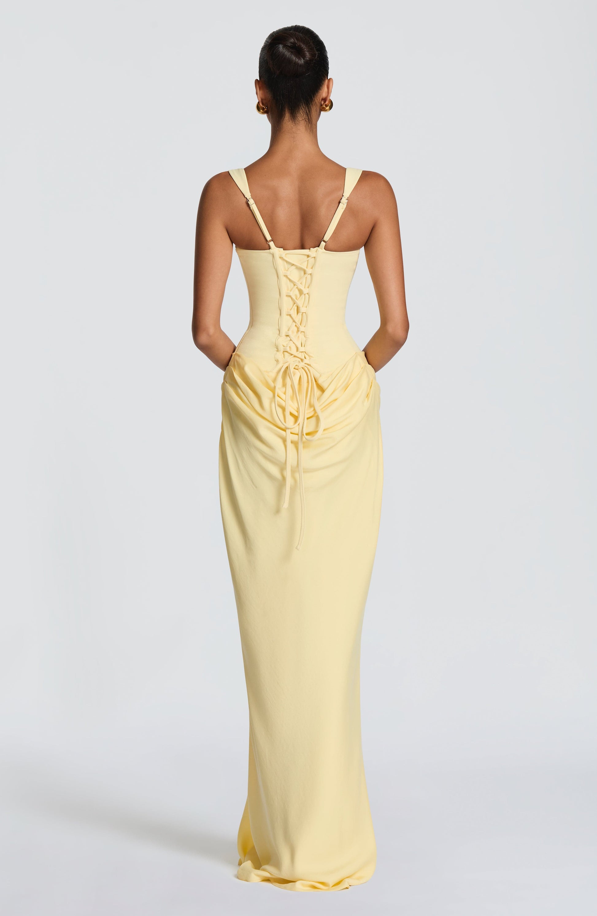 Lemon Cornelia Burgundy Maxi Dress
