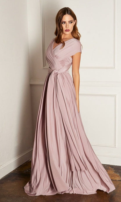 Burgundy Amoris Burgundy A-Line Wrap Dress