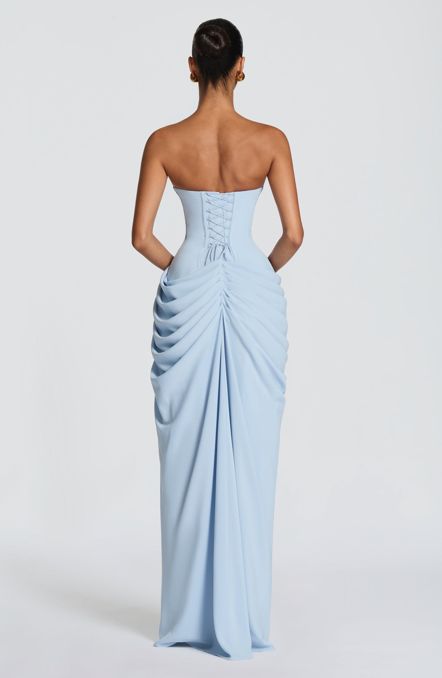 Glacier Blue Cyra Navy Maxi Dress