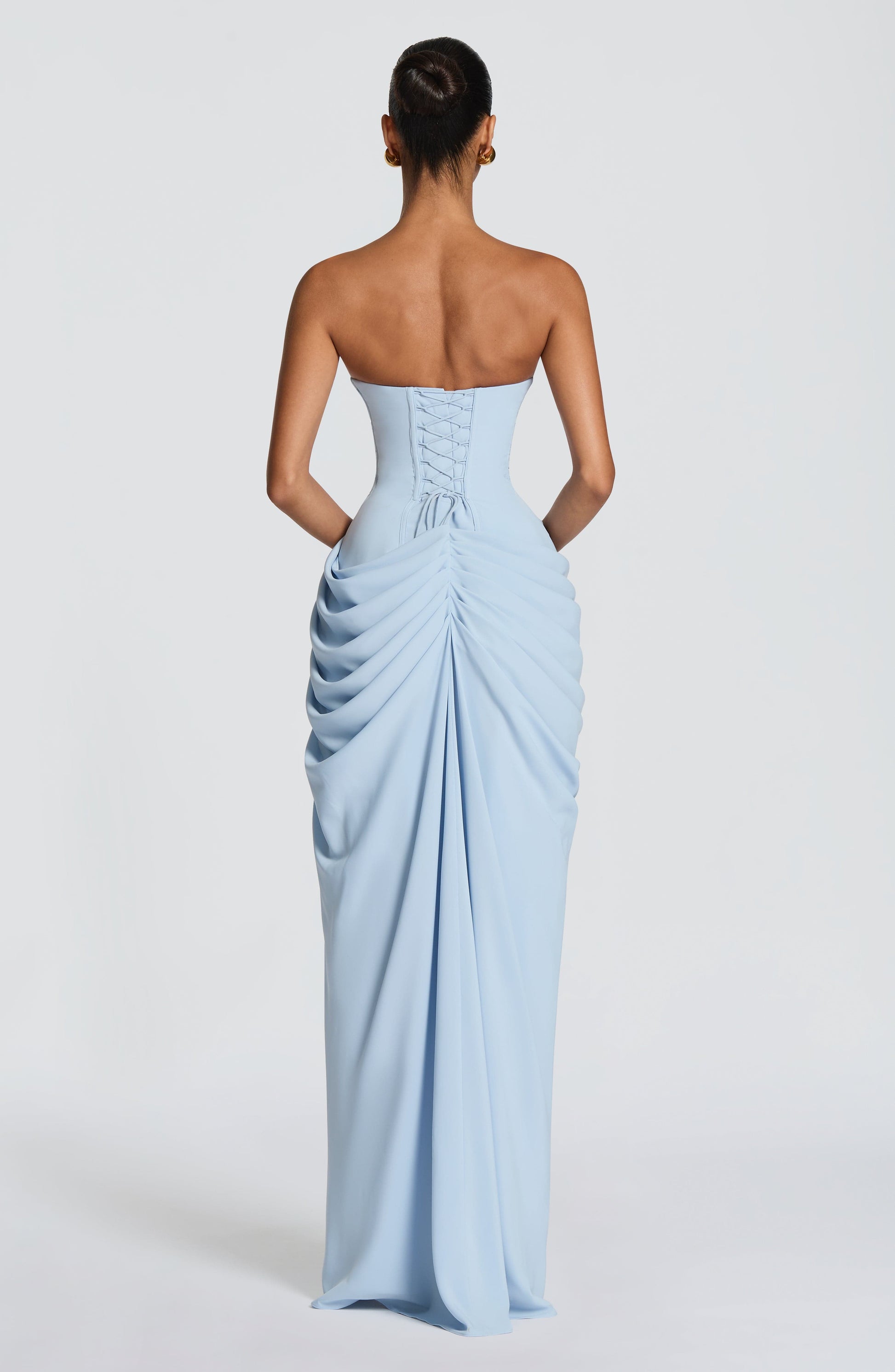 Glacier Blue Cyra Navy Maxi Dress