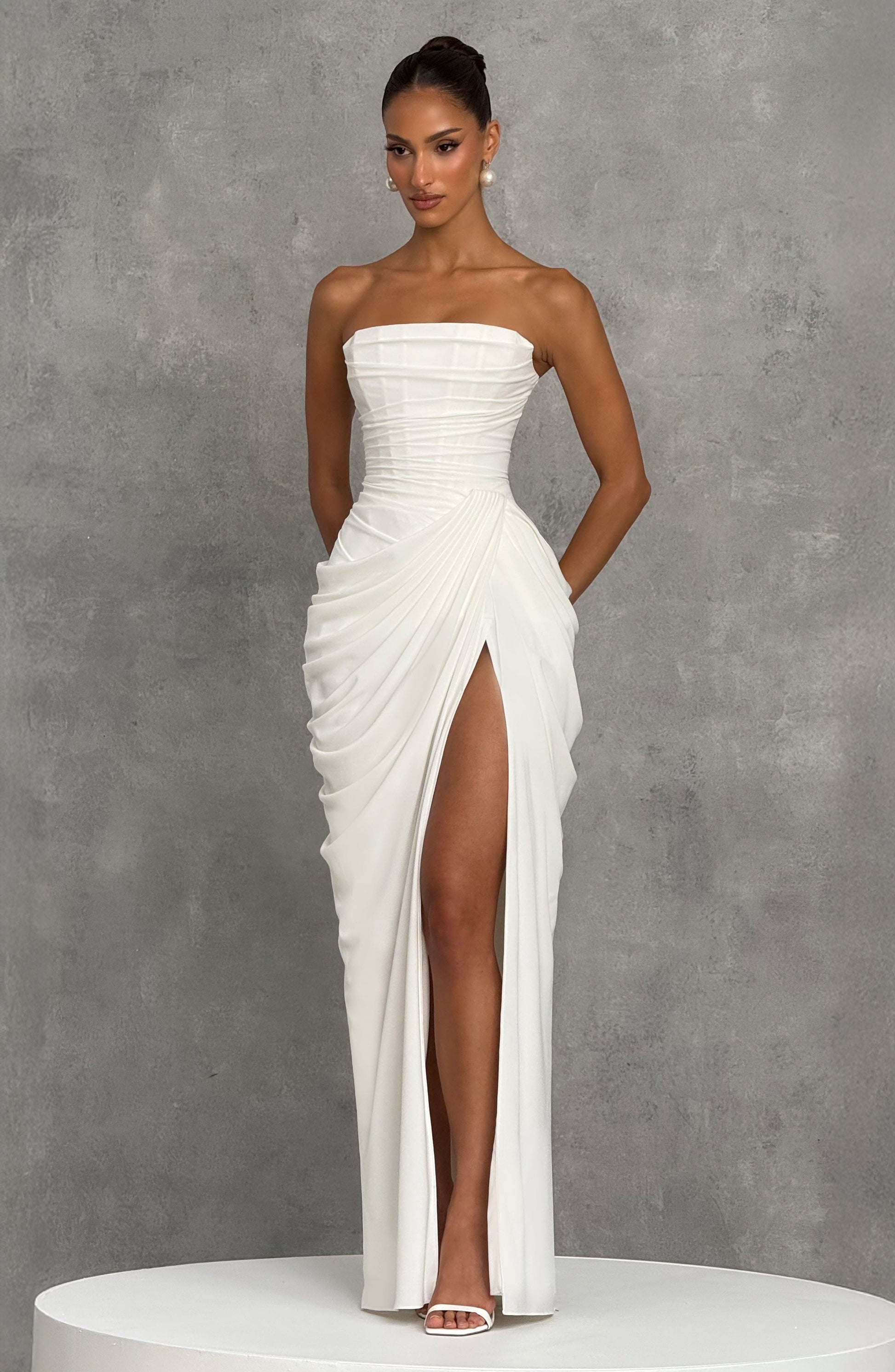 Ivory Cyra Navy Maxi Dress