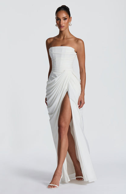 Ivory Cyra Navy Maxi Dress