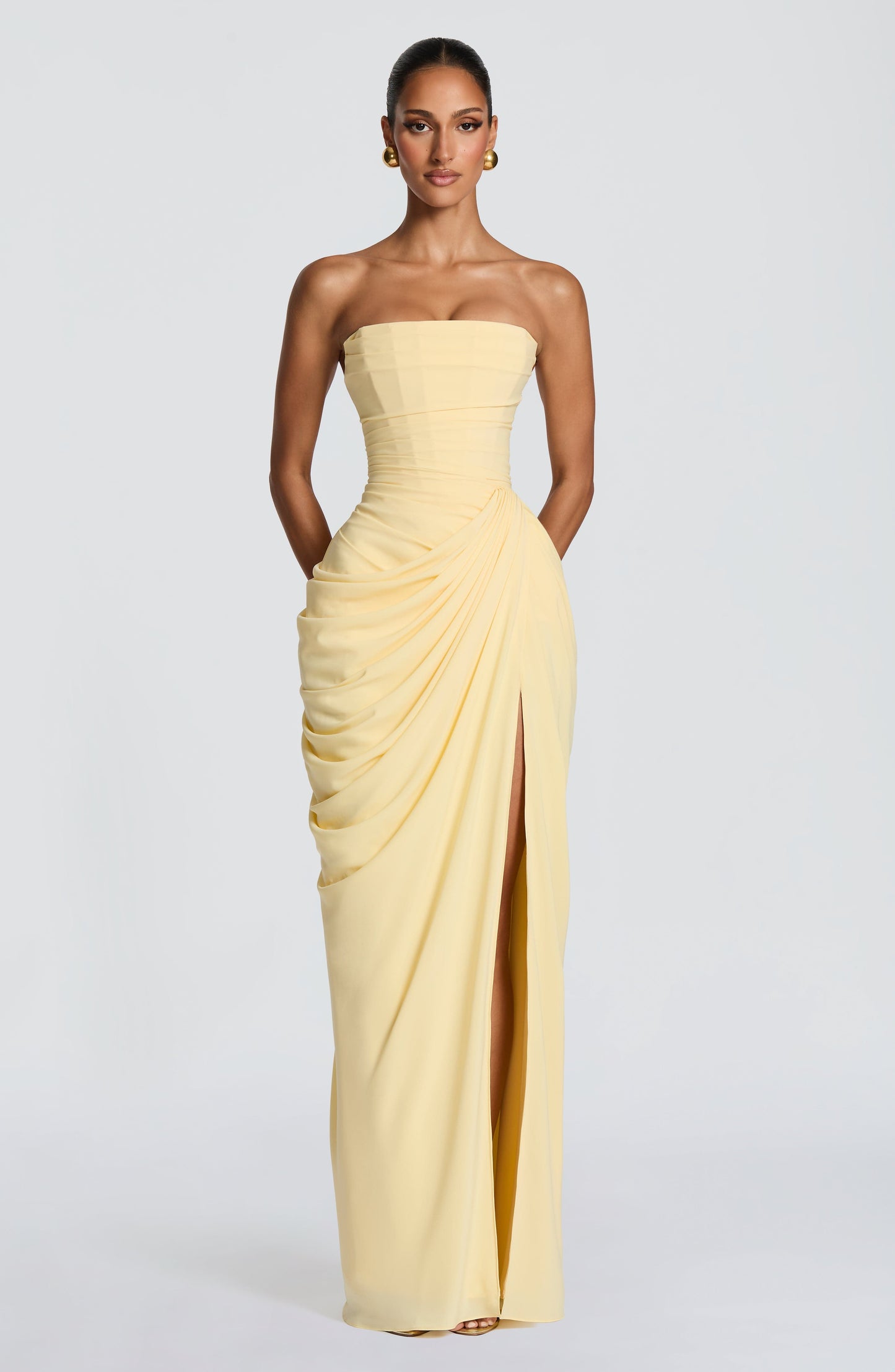 Lemon Cyra Navy Maxi Dress