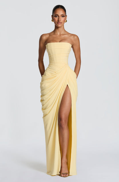 Lemon Cyra Navy Maxi Dress