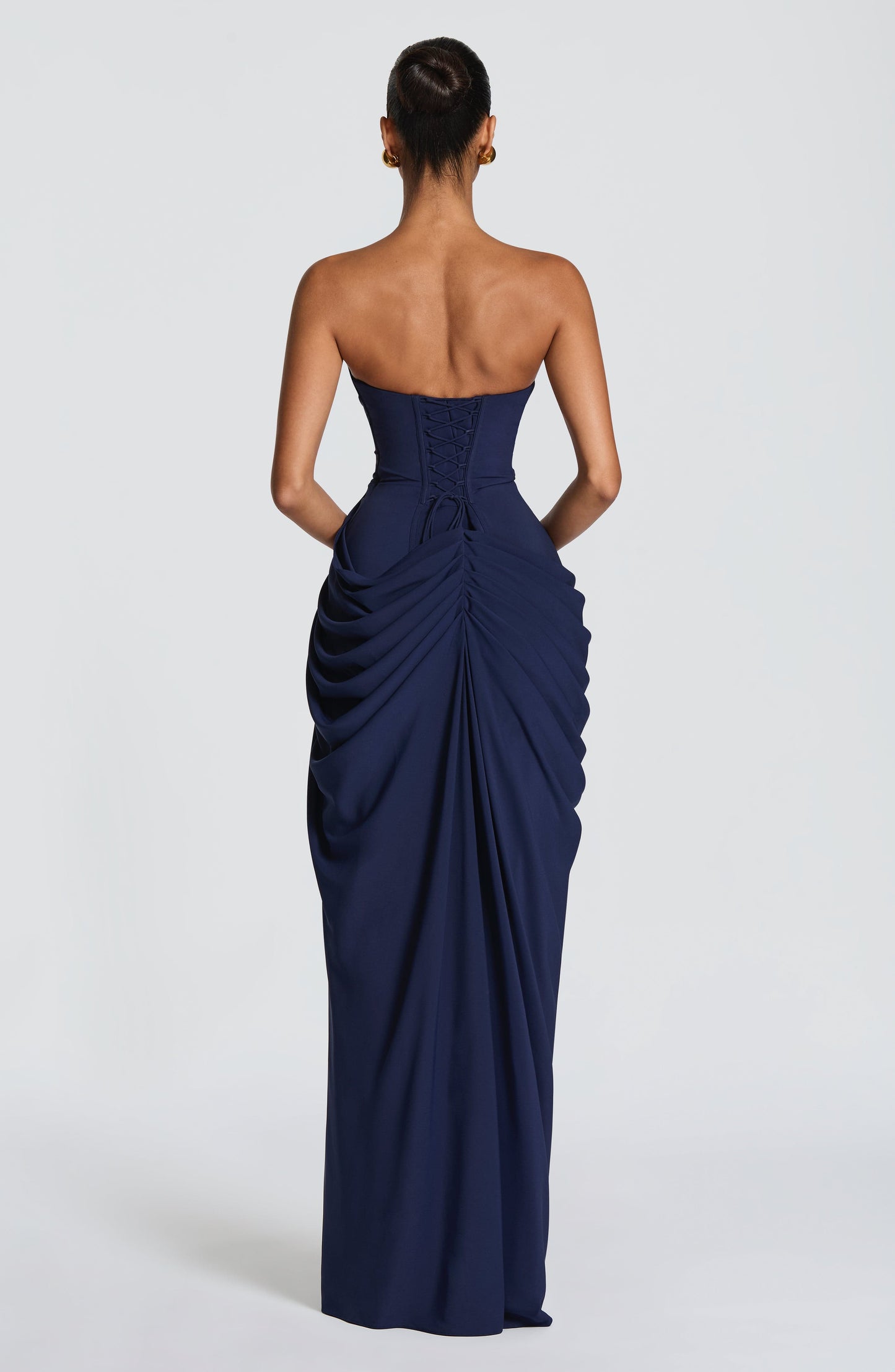 Navy Cyra Navy Maxi Dress
