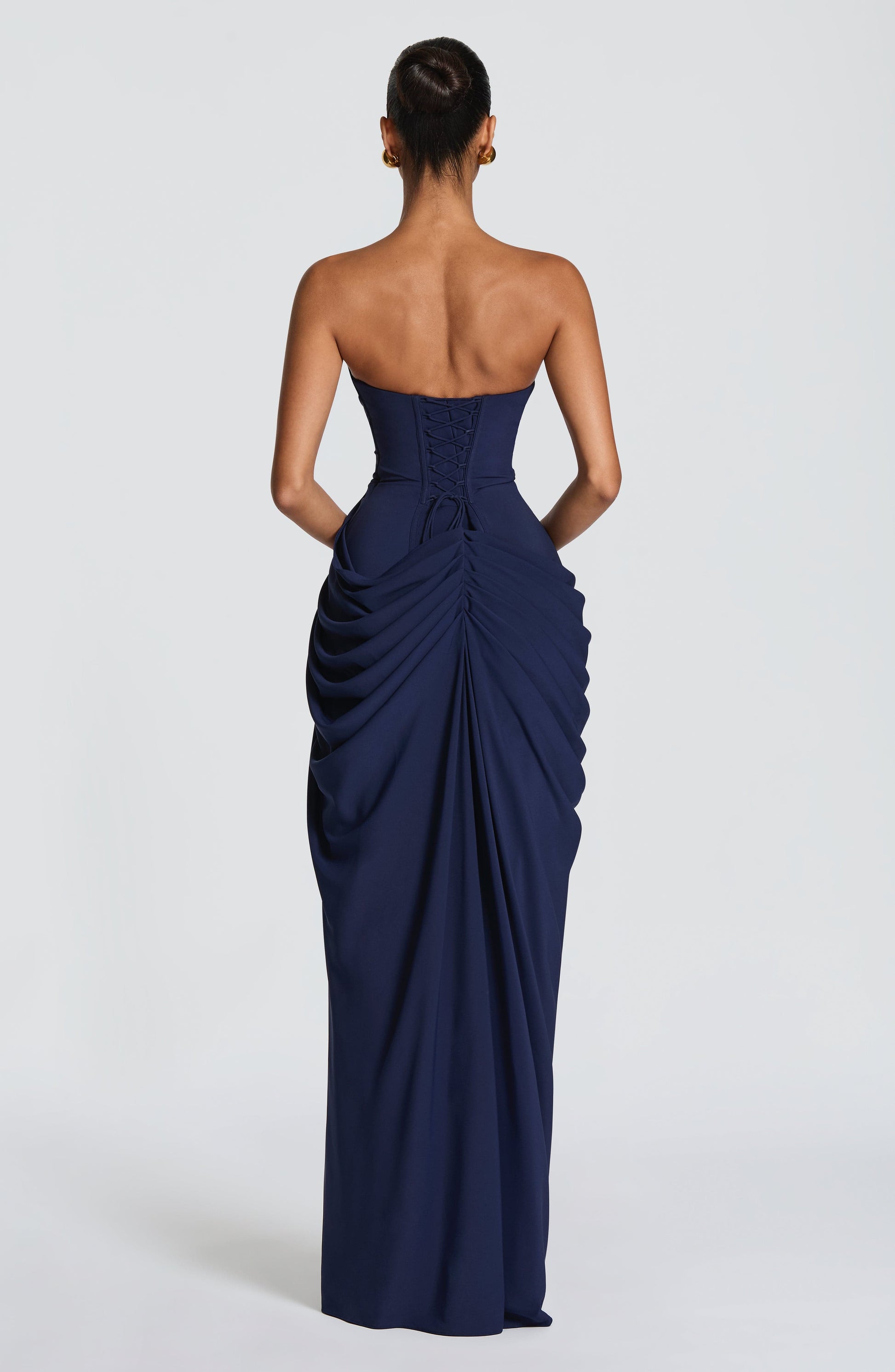 Navy Cyra Navy Maxi Dress
