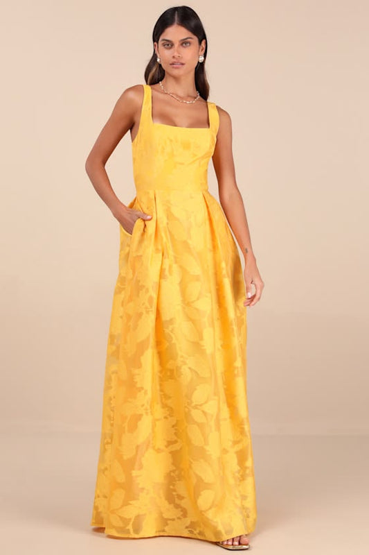 Aurelia Jacquard Maxi Dress