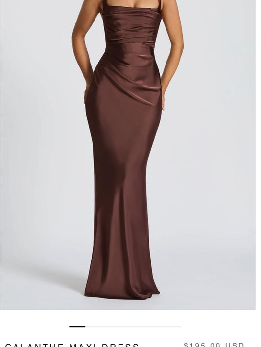 Calanthe Satin Maxi Dress
